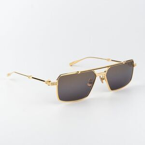 Valentino Women Sunglasses Gold Brown Gradient Mirror Pilot V-SEI VLS 111B 58